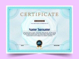 Certificate-mockup