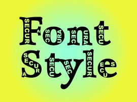 font-style